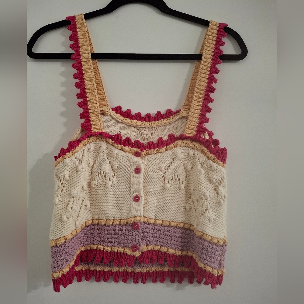 Zara Strappy Crochet Top - Picture 7 of 8